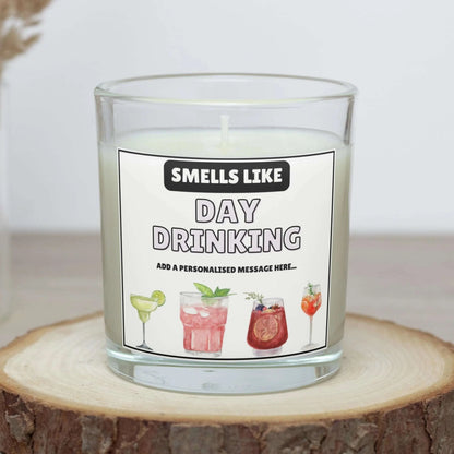 Day Drinking Personalised Candle | Funny Candle | Drinking Gift MKTrends Co