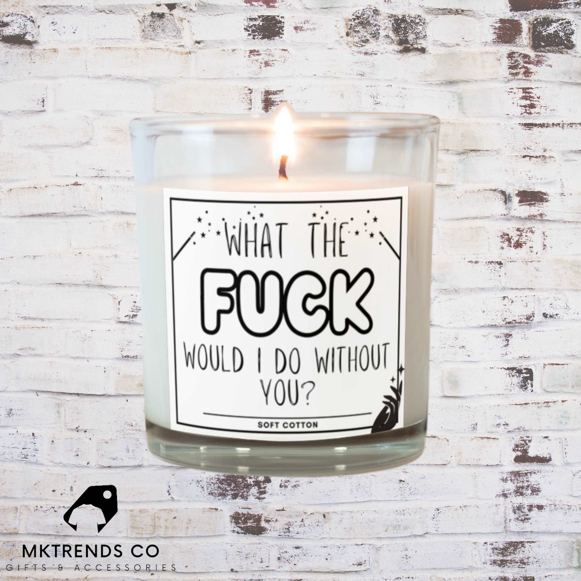 Do Without You Personalised Candle | Funny Candle | Novelty Joke Gift MKTrends Co