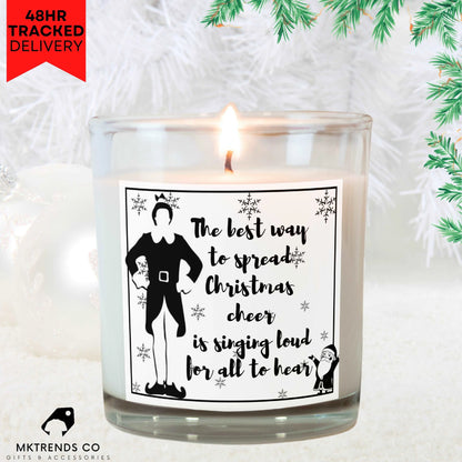 Elf Christmas Cheer Personalised Candle | Christmas Gifts | Festive Decorations MKTrends Co