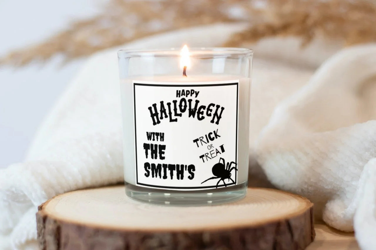 Family Happy Halloween Personalised Candle | Trick or Treat MKTrends Co