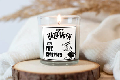 Family Happy Halloween Personalised Candle | Trick or Treat MKTrends Co