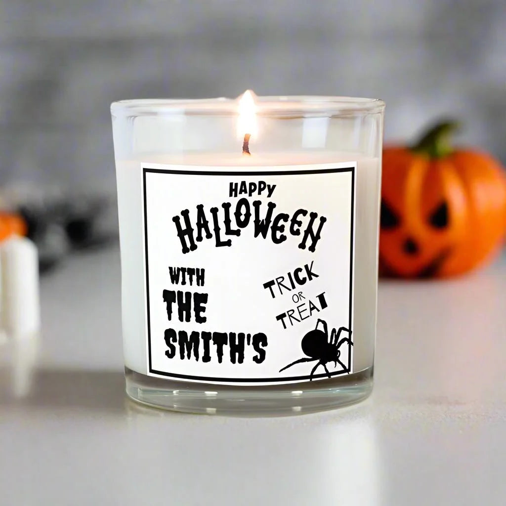 Family Happy Halloween Personalised Candle | Trick or Treat MKTrends Co