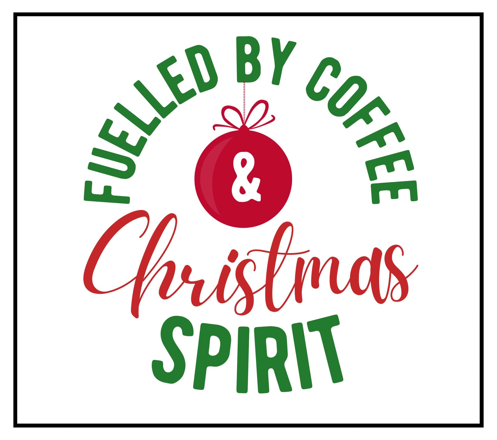 Fuelled By Coffee and Christmas Spirit Candle | Personalised Candle MKTrends Co