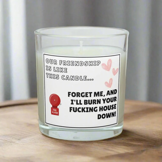 Funny Forget Me Friendship Personalised Candle | Novelty Friendship gift MKTrends Co