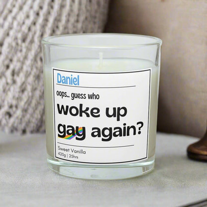 Funny Gay Personalised Candle | Novelty Candle| Funny Gay Gift MKTrends Co