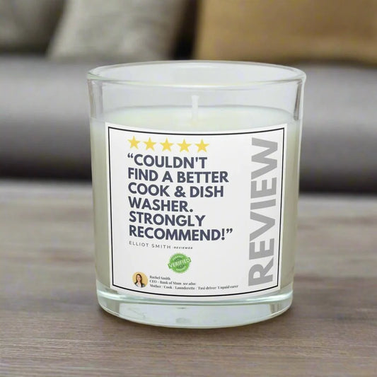 Funny Mum Review Personalised Candle | Funny Mum Gift MKTrends Co