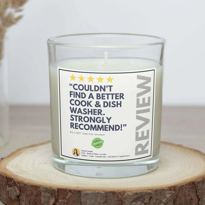 Funny Mum Review Personalised Candle | Funny Mum Joke Gift MKTrends Co