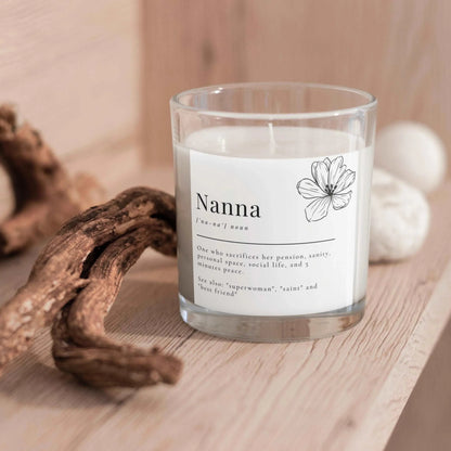 Funny Nanna Noun Message Personalised Candle MKTrends Co