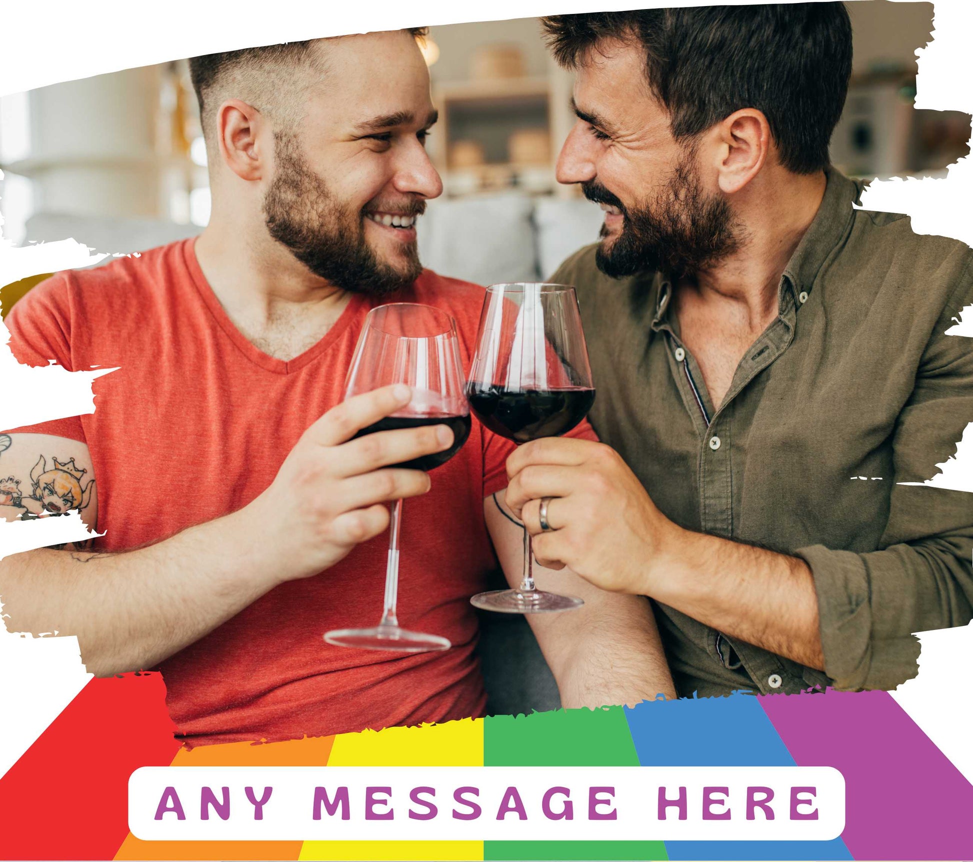 Gay Pride Full Photo Personalised Candle | LGBTQ Gifts MKTrends Co