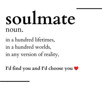 Girlfriend Soulmate Noun Personalised Candle | Soulmate Noun Gift MKTrends Co