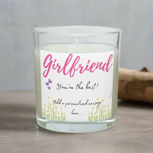 Girlfriend, You're the best Personalised Candle | Girlfriend Message Gift MKTrends Co