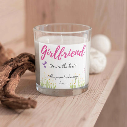 Girlfriend, You're the best Personalised Candle | Girlfriend Message Gift MKTrends Co