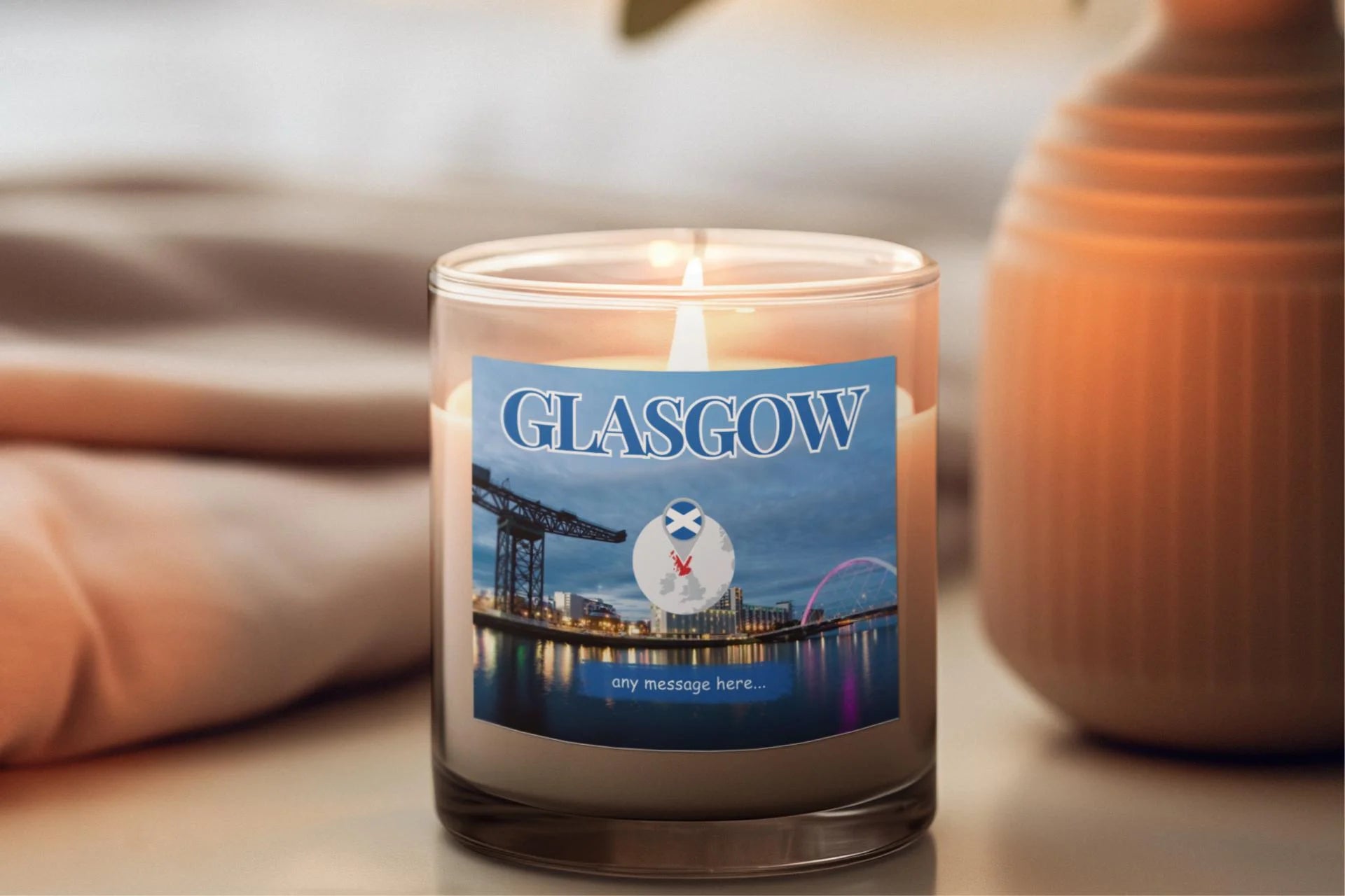 Glasgow Personalised Candle MKTrends Co