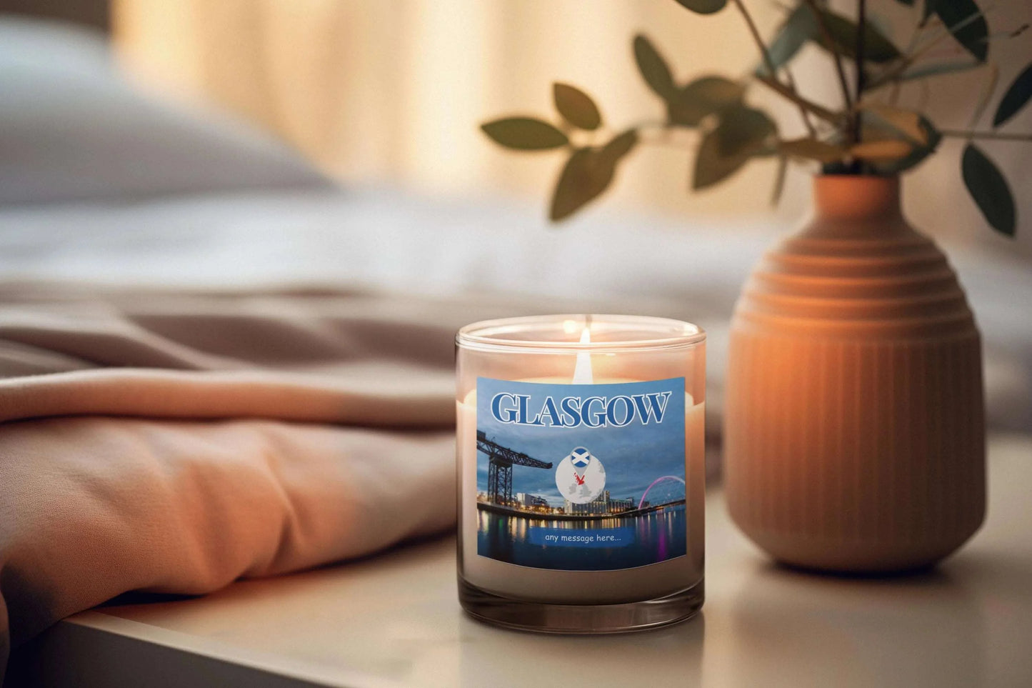 Glasgow Personalised Candle MKTrends Co