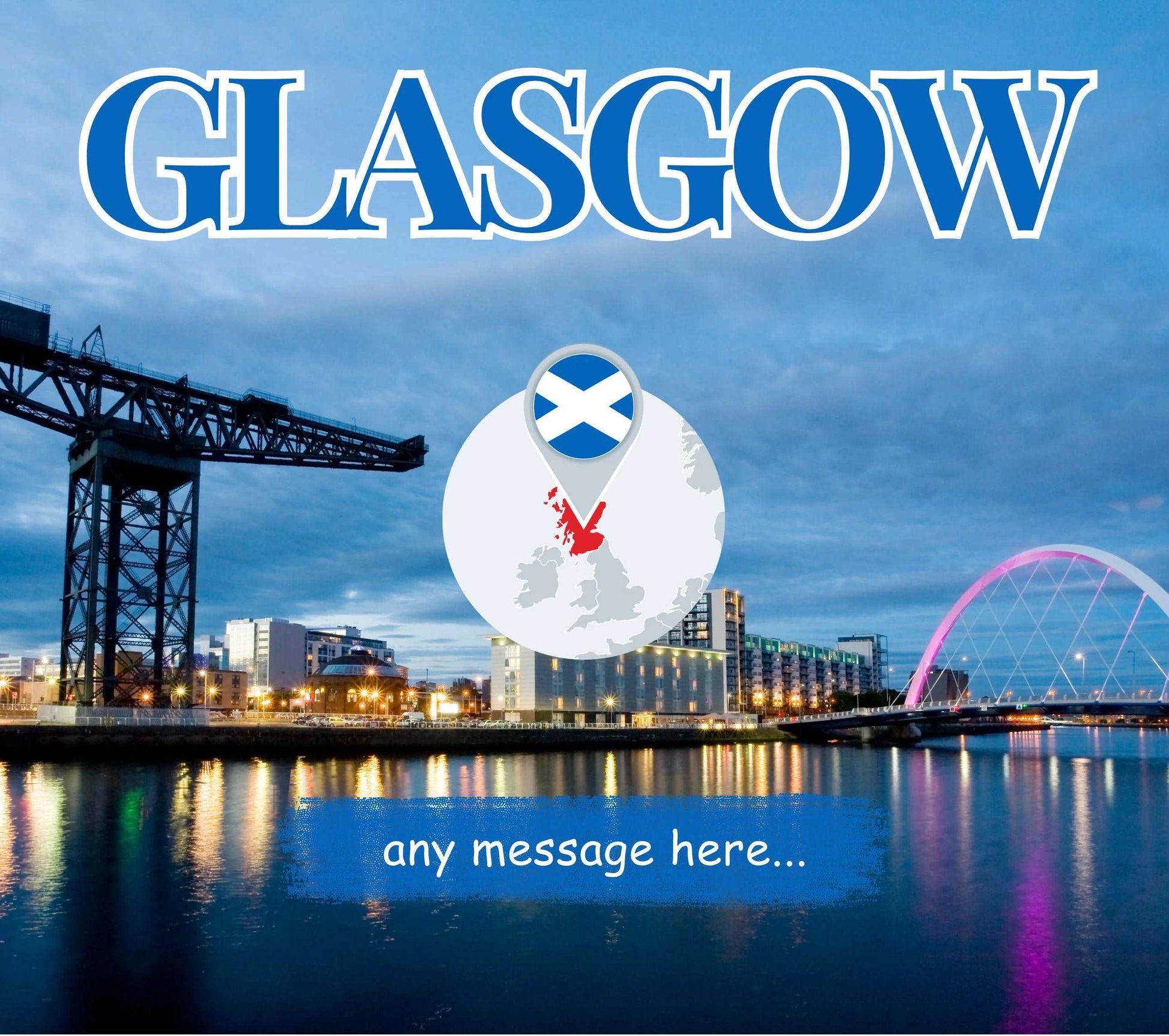 Glasgow Personalised Candle MKTrends Co