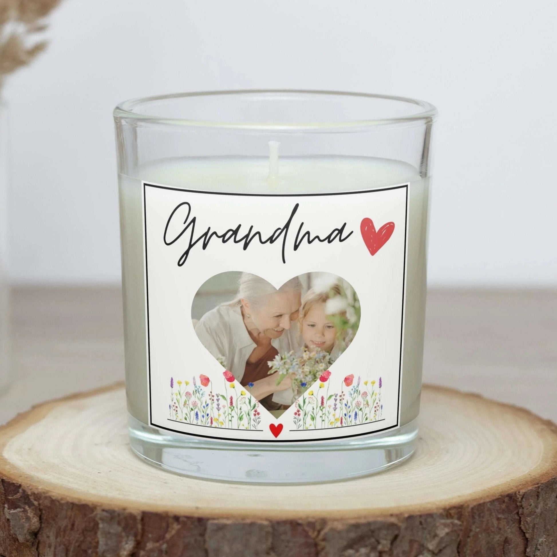 Grandma Photo Personalised Candle | Best Grandma Photo Gift MKTrends Co