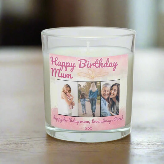 "Happy Birthday, Mum." - Personalised Soy Wax Candle for Mum MKTrends Co