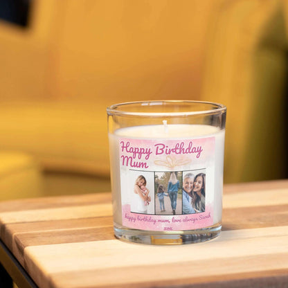 "Happy Birthday, Mum." - Personalised Soy Wax Candle for Mum MKTrends Co