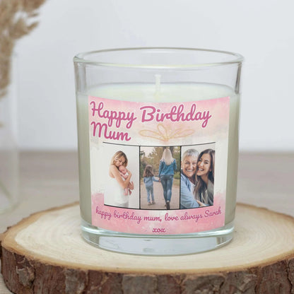 "Happy Birthday, Mum." - Personalised Soy Wax Candle for Mum MKTrends Co