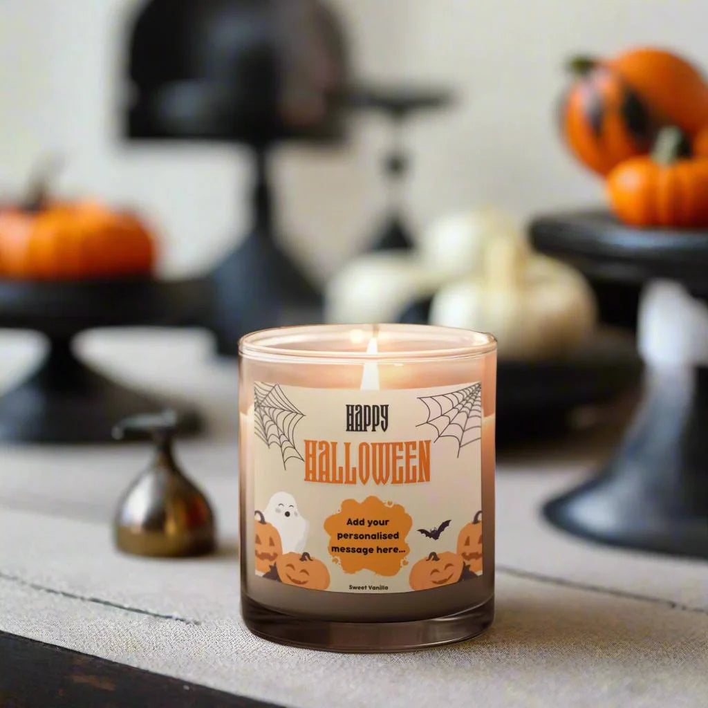 Happy Halloween Personalised Candle | Halloween Decor MKTrends Co