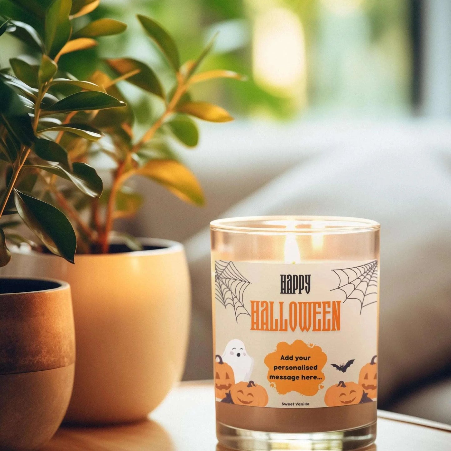 Happy Halloween Personalised Candle | Halloween Decor MKTrends Co