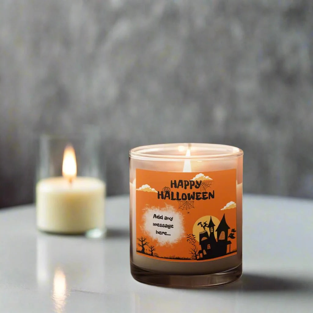 Happy Halloween Spooky House Personalised Candle | Halloween Decor MKTrends Co