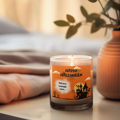 Happy Halloween Spooky House Personalised Candle | Halloween Decor MKTrends Co