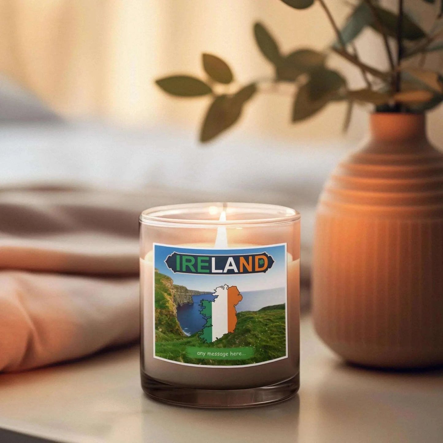 Ireland personalised candle MKTrends Co