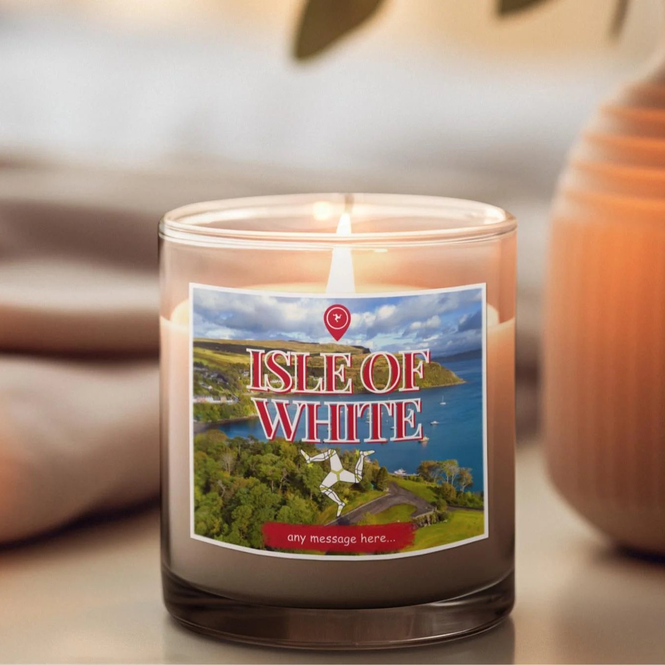 Isle of White Personalised Candle MKTrends Co