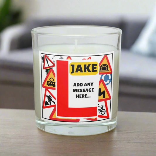 Leaner Driver Personalised Candle | Learning to Drive Gift MKTrends Co