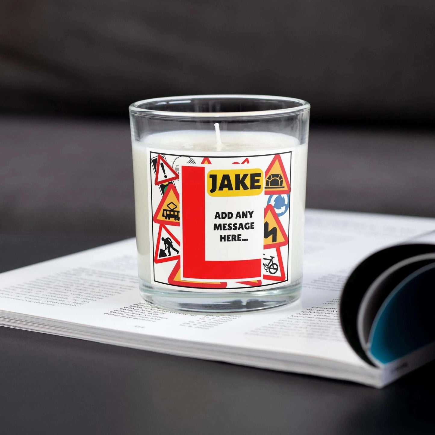 Leaner Driver Personalised Candle | Learning to Drive Gift MKTrends Co