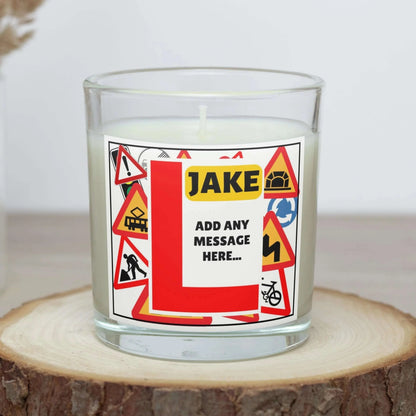 Leaner Driver Personalised Candle | Learning to Drive Gift MKTrends Co