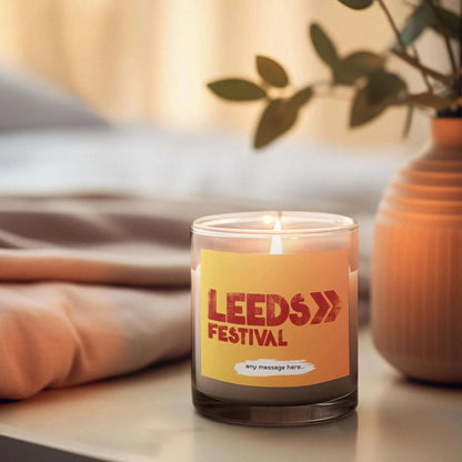 Leeds Festival Personalised Candle MKTrends Co