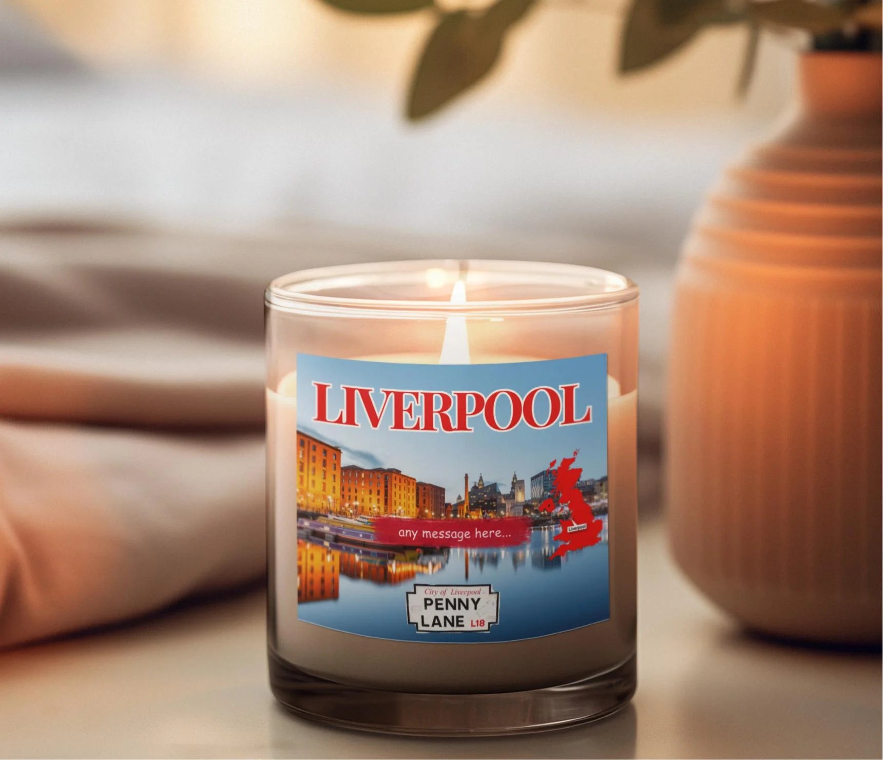 Liverpool Personalised Candle MKTrends Co