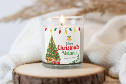 Merry Christmas Candle | Personalised Candle MKTrends Co