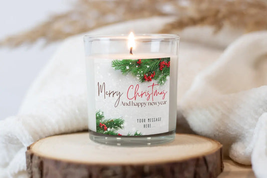 Merry Christmas & Happy New Year | Personalised Candle MKTrends Co