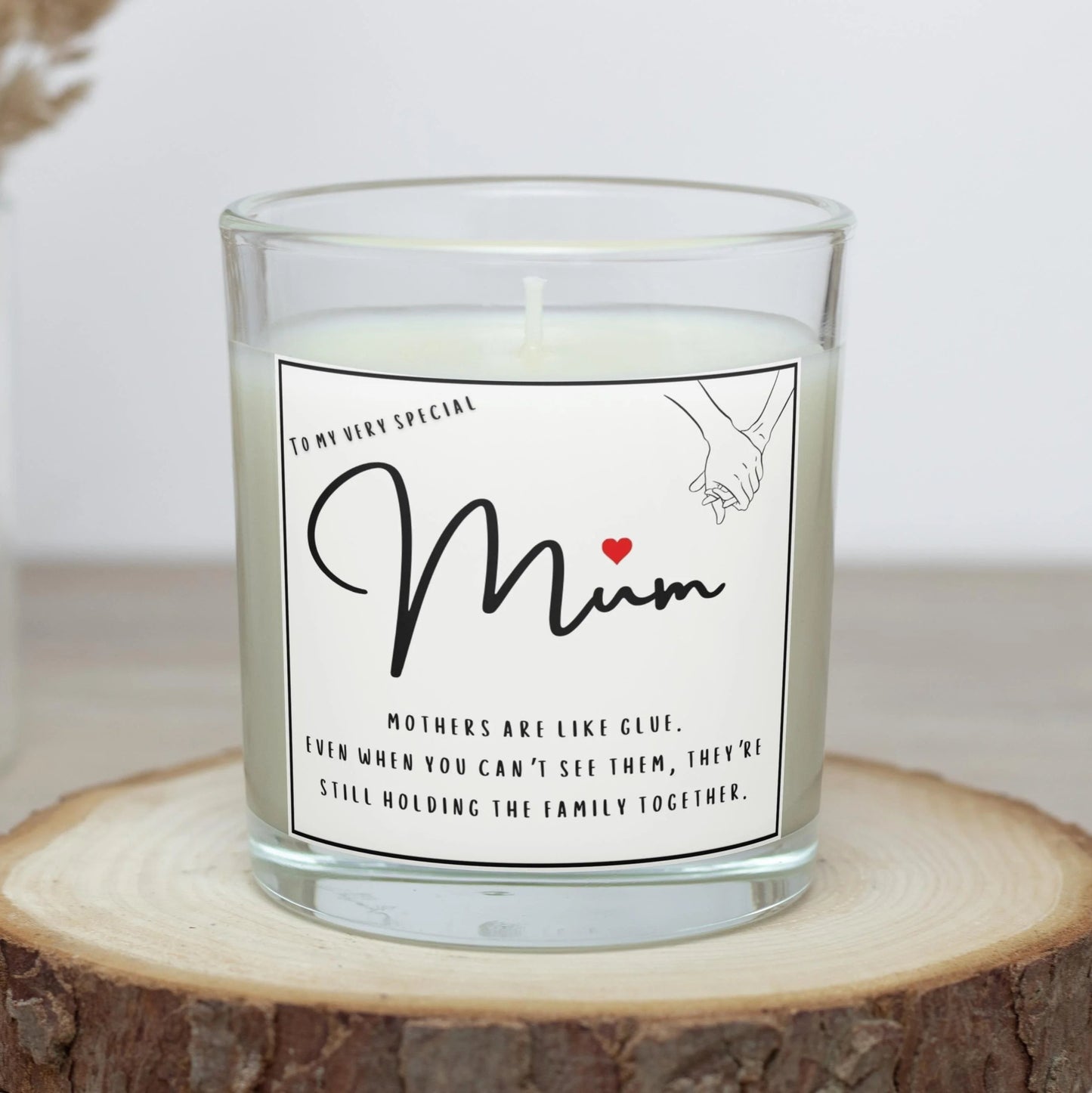 Mother's Are Like Glue Personalised Candle | Gift for Mum MKTrends Co