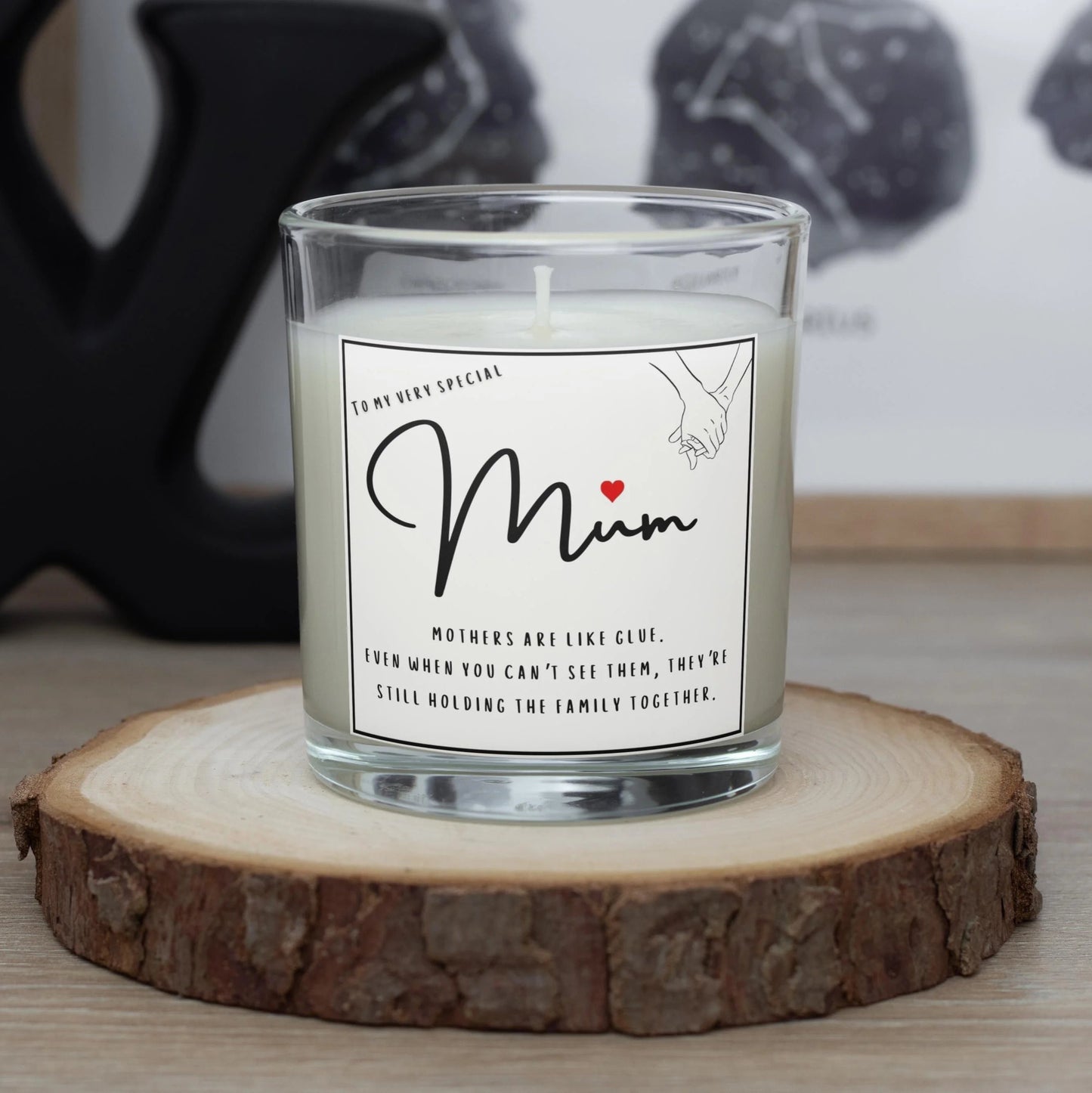 Mother's Are Like Glue Personalised Candle | Gift for Mum MKTrends Co