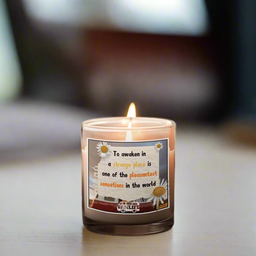 Motorhome Quote Personalised Candle | Vanlife Decor MKTrends Co