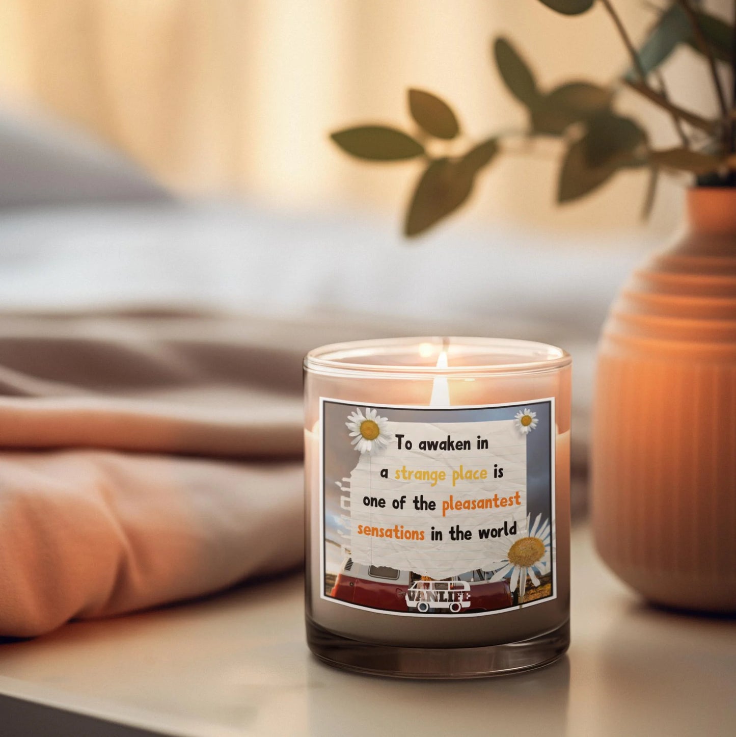 Motorhome Quote Personalised Candle | Vanlife Decor MKTrends Co