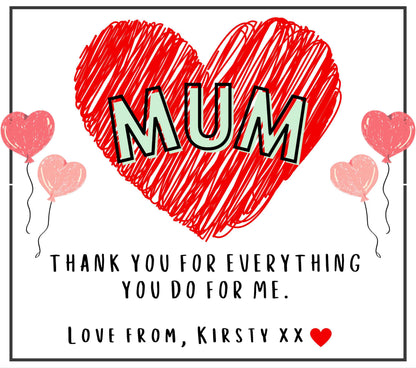 Mum Heart Candle | Personalised Gift for Mum MKTrends Co