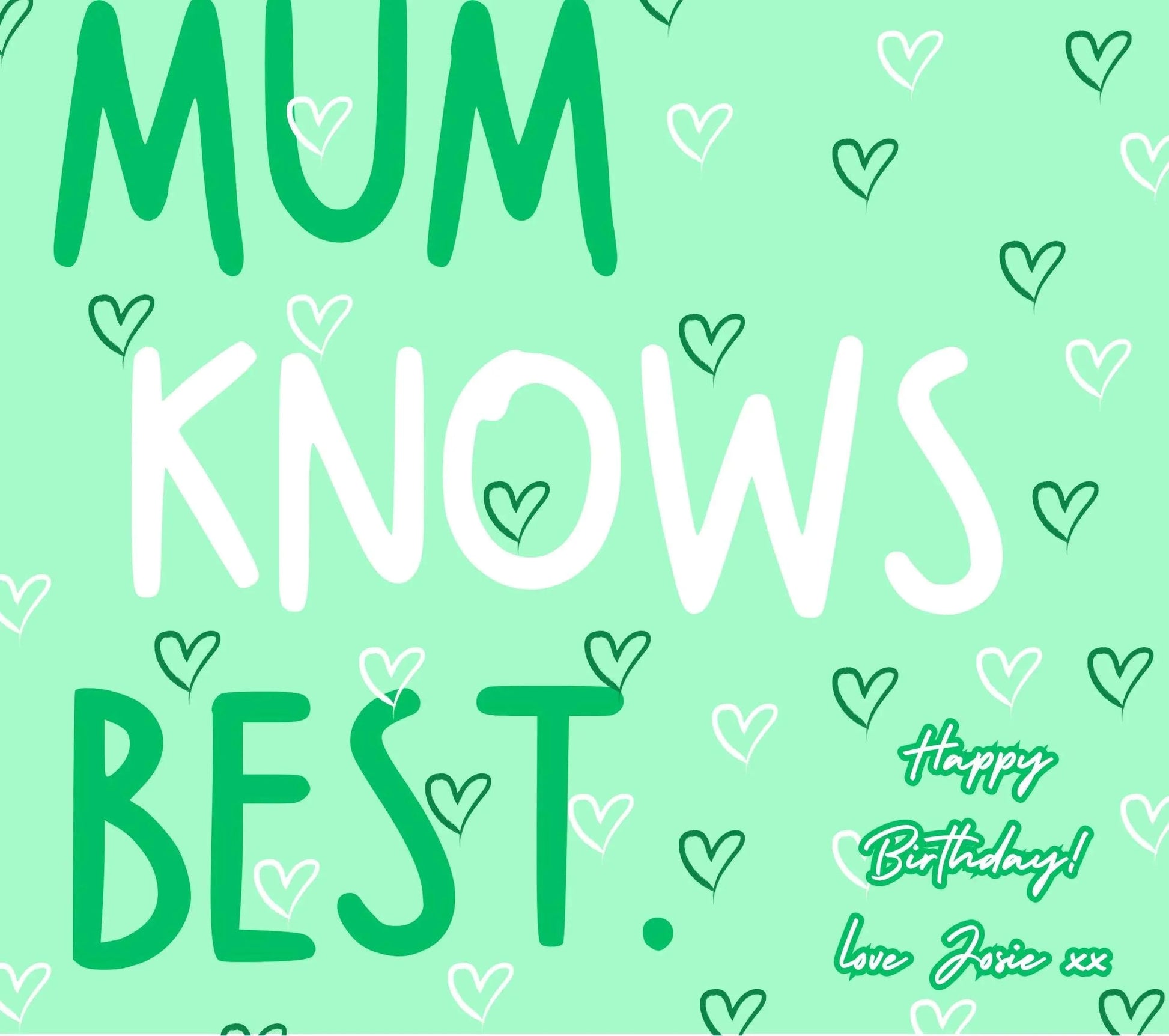 "Mum Knows Best" Personalised Soy Wax Candle MKTrends Co