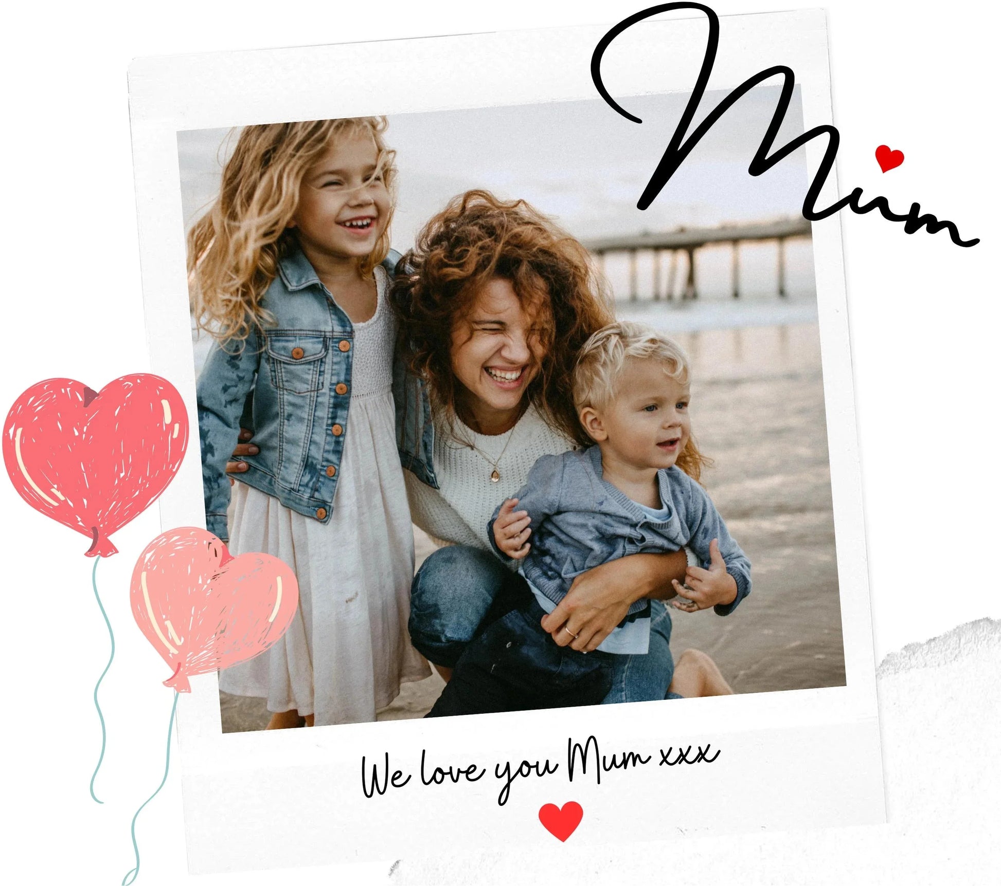 Mum Photo Hearts Personalised Candle | Mum Photo Gift MKTrends Co