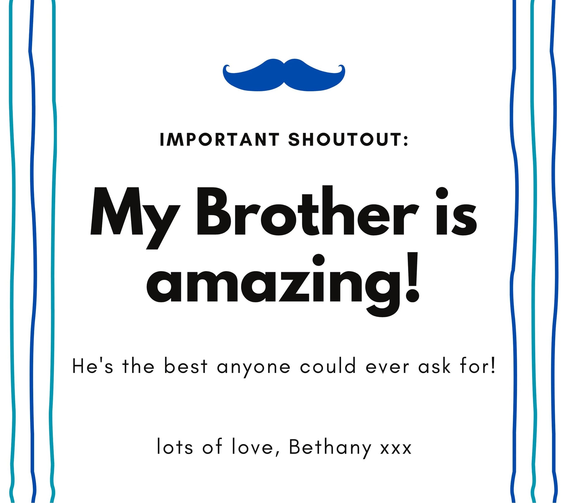 My Brother is Amazing Personalised Candle | Amazing Brother Gift MKTrends Co