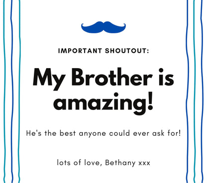 My Brother is Amazing Personalised Candle | Amazing Brother Gift MKTrends Co