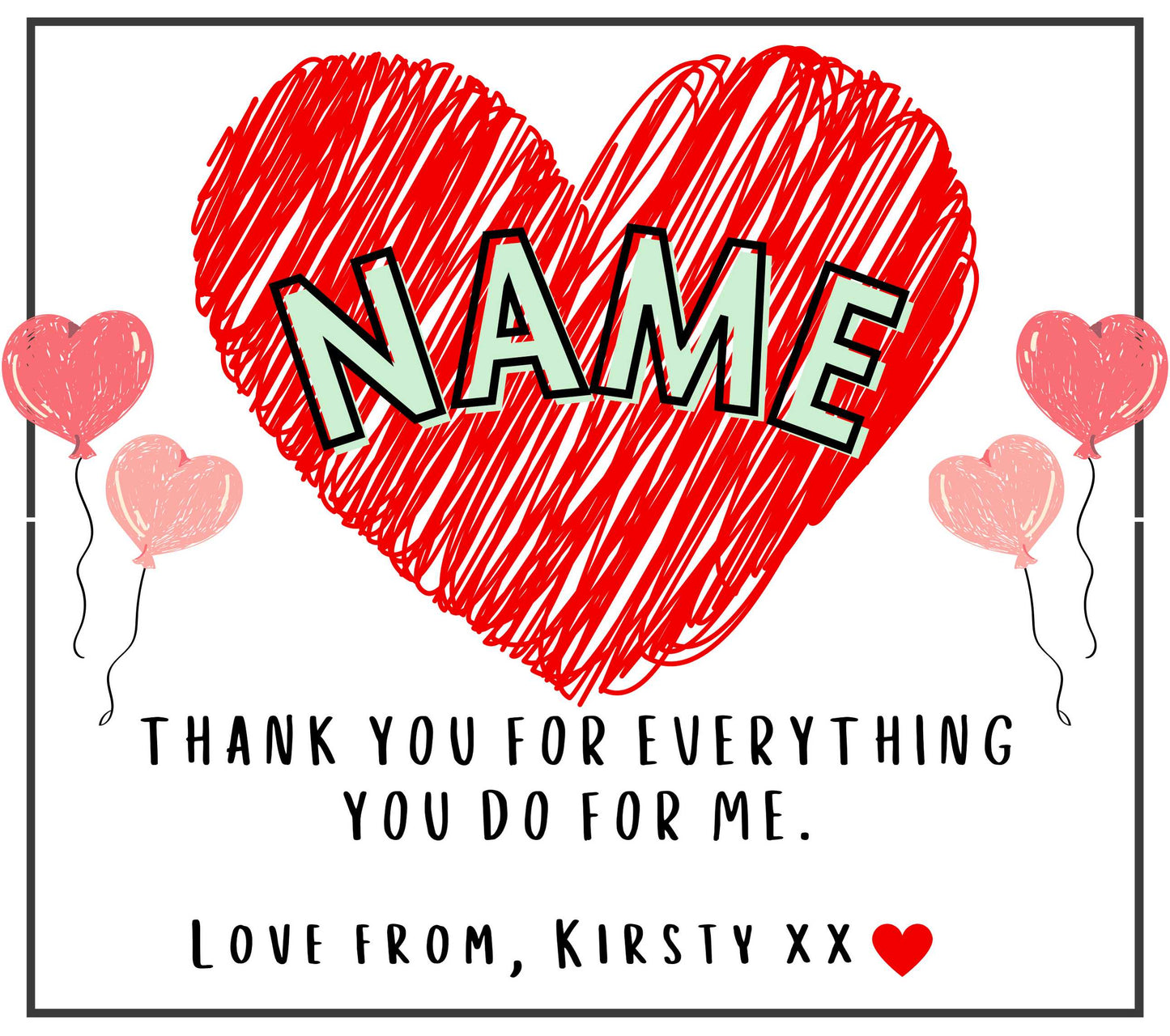 Name Heart Candle | Personalised Gift for any Occasion MKTrends Co