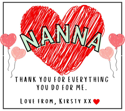 Nanna Heart Candle | Personalised Gift for Nanna MKTrends Co