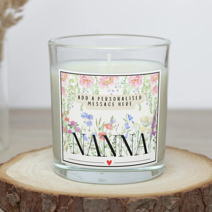 Nanna Personalised Candle Message Gift | Gift for Nanna MKTrends Co