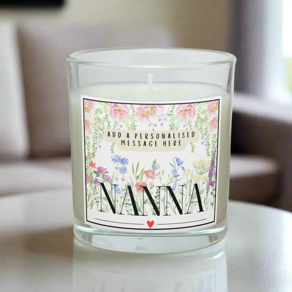 Nanna Personalised Candle Message Gift | Gift for Nanna MKTrends Co