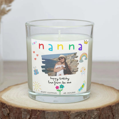 "Nanna" Personalised Soy Wax Candle MKTrends Co